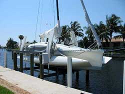 Amarrado en un dock hidráulico