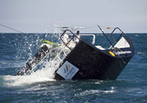 Un TP52 después de un accidente